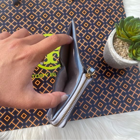 Tory Burch blue Britten mini wallet - Picture 3 of 7